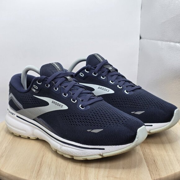 Brooks Ghost 15 Womens US9 Shoes Running Walking 1203801B012 Blue White Sneaker - Picture 5 of 8